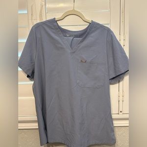 FIGS Space Dye Vapor Blue Scrub Set - Large